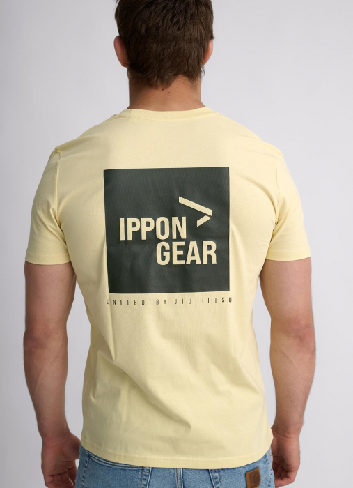 Tricou Ippon Gear Big Print BJJ Galben [4]