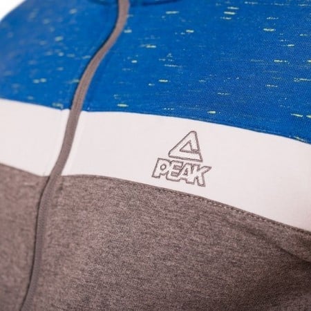 Bluza cu fermoar PEAK Advance gri/albastru [1]