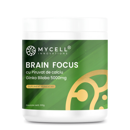 Suplimente si sanatate - Brain Focus cu Piruvat de Calciu + Ginko Biloba