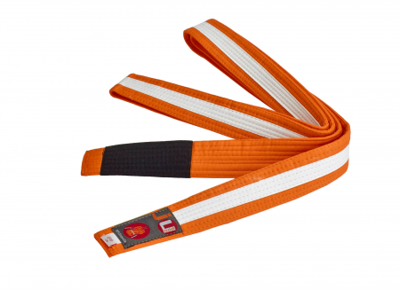 Centuri Arte Martiale - Centura BJJ Junior Ju Sports Portocaliu/Alba