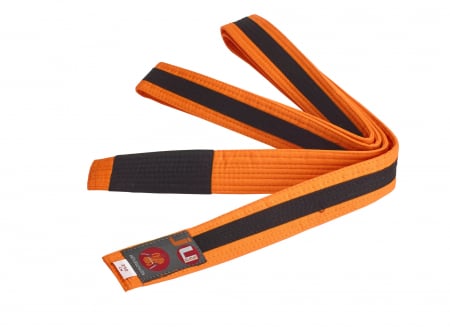 Centuri Arte Martiale - Centura BJJ Junior Ju Sports Portocaliu/Neagra