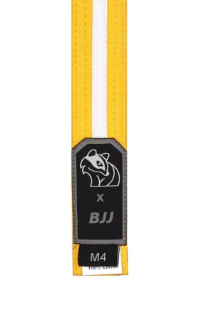 Accesorii - Centura BJJ Juniori DAX SPORTS Galben/Alb