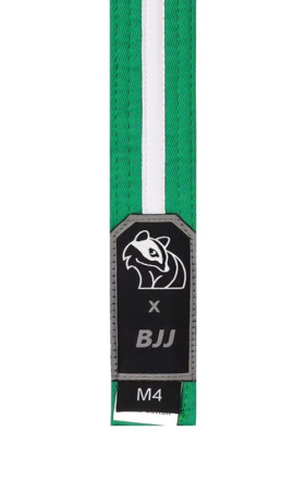 Accesorii - Centura BJJ Juniori DAX SPORTS Verde/Alb