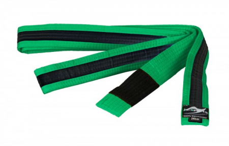 Centuri Arte Martiale - Centura BJJ Junior Ju Sport Verde/Neagra