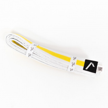 Centura Arte Martiale  Club 2 Ippon Gear Alb/Galben [1]