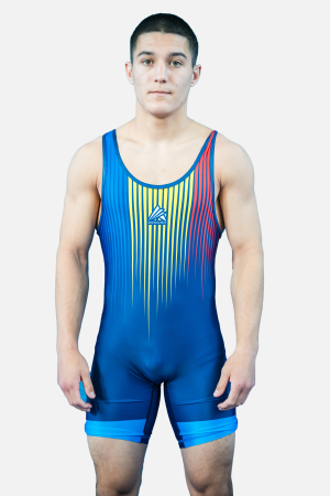 Dresuri de lupte - Dres de Lupta Tricolor V2 Seniori Albastru