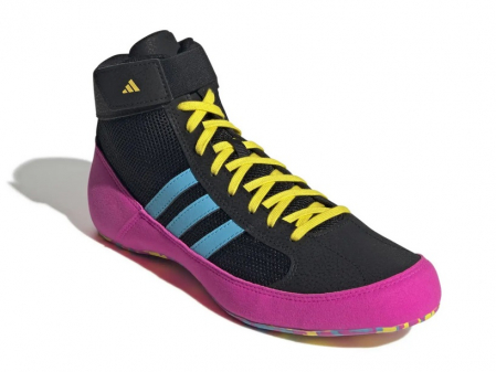 Ghete de lupte Juniori Adidas Negru/Cyan [2]