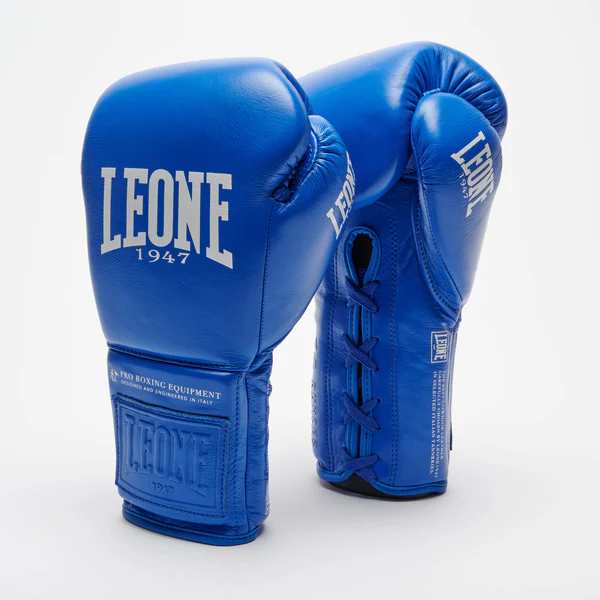 Mănuși - Manusi de Box Leone The Greatest cu Siret  Albastre