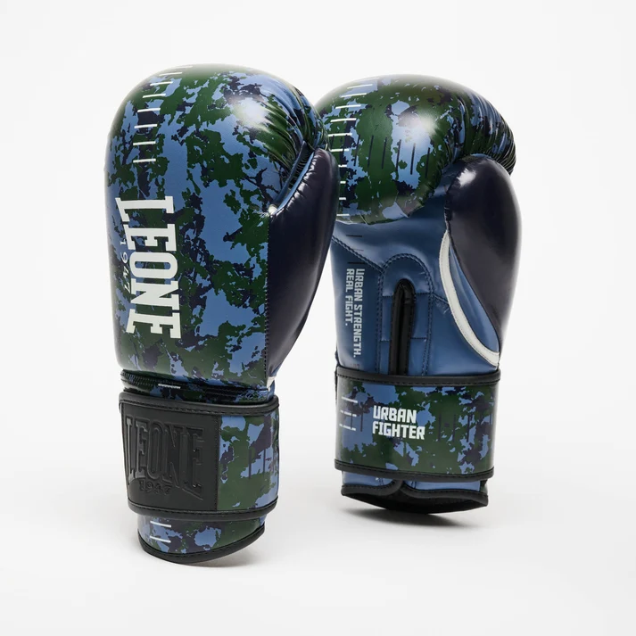 Noutăți - Manusi de Box LEONE Urban Fighter Albastru/Verde