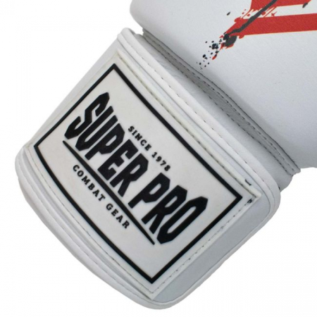Manusi de Box Super Pro Combat Raven Rosu/Negru/Alb [4]