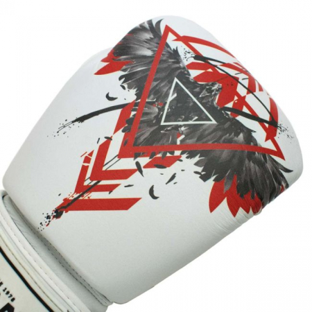Manusi de Box Super Pro Combat Raven Rosu/Negru/Alb [3]