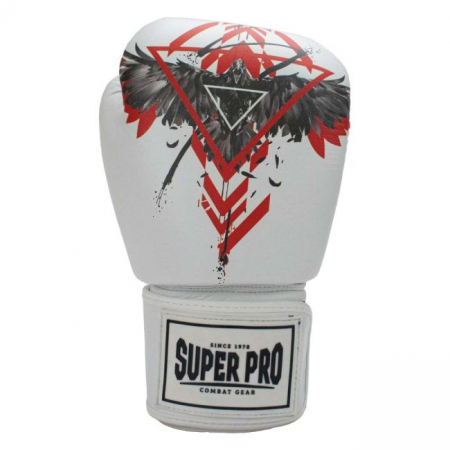 Manusi de Box Super Pro Combat Raven Rosu/Negru/Alb [6]