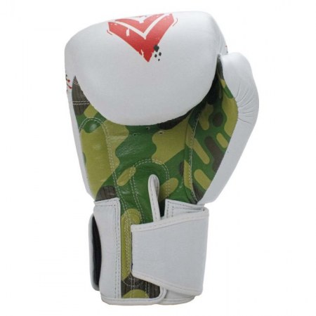 Manusi de Box Super Pro Combat Raven Rosu/Negru/Alb [5]
