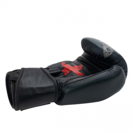 Manusi de Box Super Pro Combat Skull Negru/Gri [4]