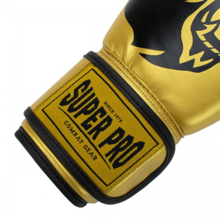 Manusi de Box Super Pro Combat Talent Auriu/Negru [3]
