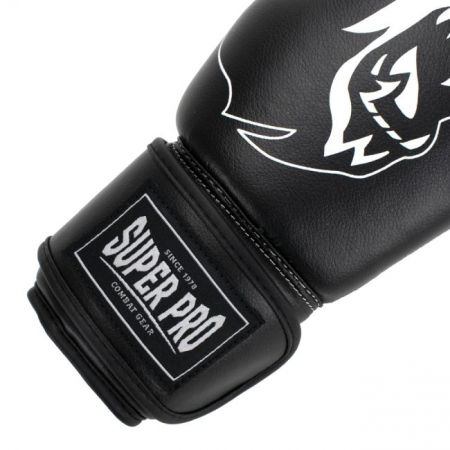 Manusi de Box Super Pro Combat Talent Negru/Alb [3]