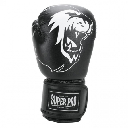 Manusi de Box Super Pro Combat Talent Negru/Alb [5]