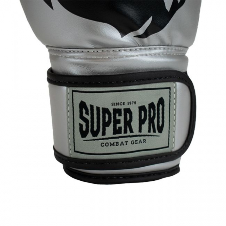 Manusi de Box Super Pro Combat Talent Negru/Argintiu [1]