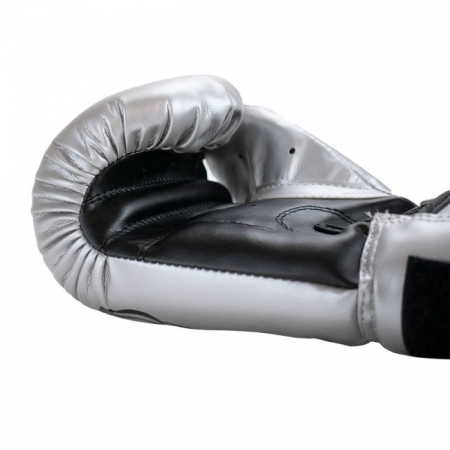 Manusi de Box Super Pro Combat Talent Negru/Argintiu [2]