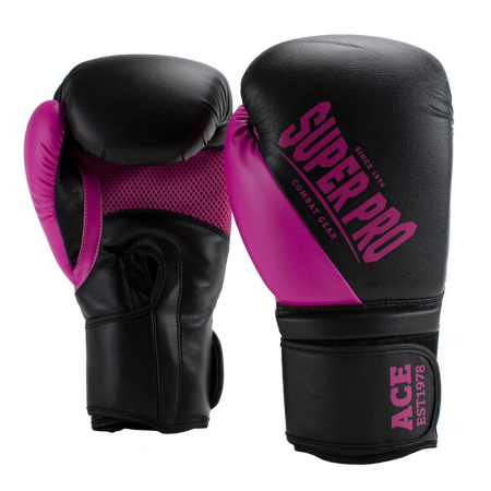 Manusi de Box - Manusi de Box Super Pro Gear Ace Negru/Roz
