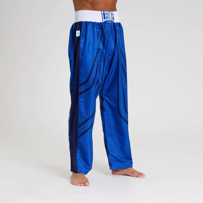 Pantaloni - Pantalon de Kickboxing Wako LEONE Albastri