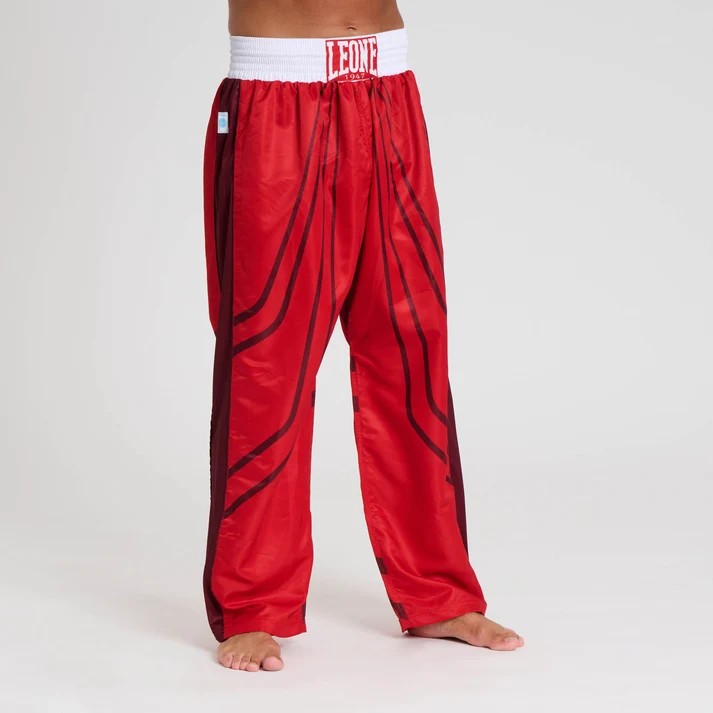 Pantaloni - Pantalon de Kickboxing Wako LEONE Rosii