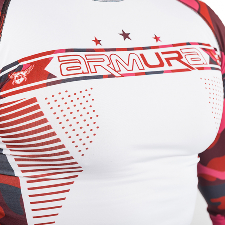 Rashguard ARMURA Urban Camo Rosu [5]