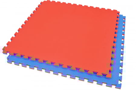 Saltele si Tatami - Saltea  Tatami Puzzle 2 cm ARMURA Albastru/Rosu