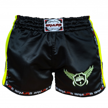 Short kickboxing ARMURA  Muay 2.0 Negru/Verde [1]