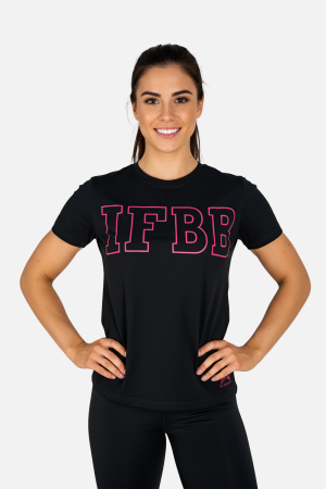Tricouri - Tricou bumbac feminin - International Fitness and Body Building Federation