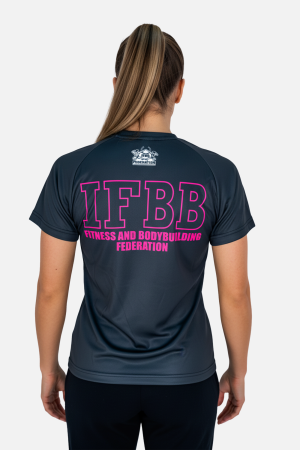 Tricou bumbac feminin - International Fitness and Body Building Federation [3]