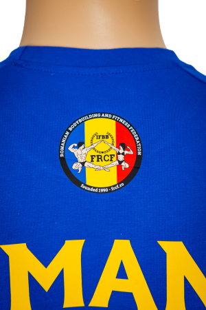 Tricou Bumbac Junioare Oficial FRCF Albastru [4]