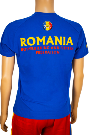 Tricou Bumbac Junioare Oficial FRCF Albastru [3]