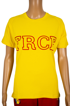 Tricouri - Tricou Bumbac Junioare Oficial FRCF Galben