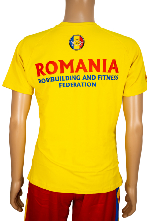 Tricou Bumbac Junioare Oficial FRCF Galben [2]