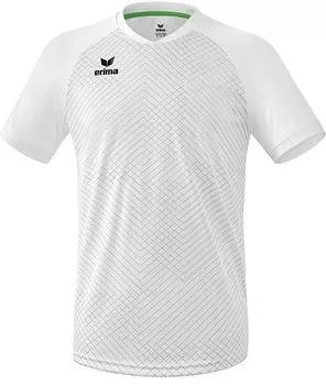 Tricouri - Tricou Erima Jersey Polo Madrid Short Alb/Negru/Alb