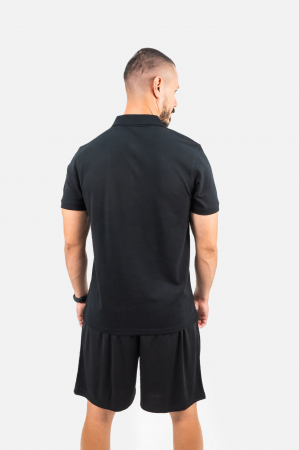 Tricou Fitskin TEAM Polo Negru Junior [1]