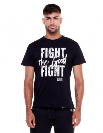 Tricou Leone Fight the Good Fight- Negru [2]