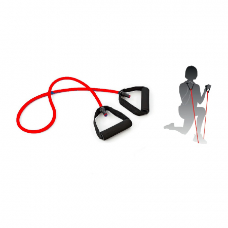 Fitness - Banda Rezistenta cu manere - rezistenta usoara
