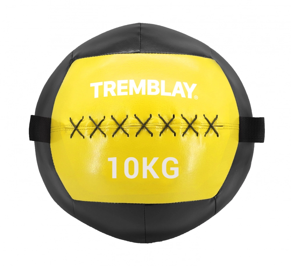Mingi medicinale - Wall Ball 10 kg Negru/galben