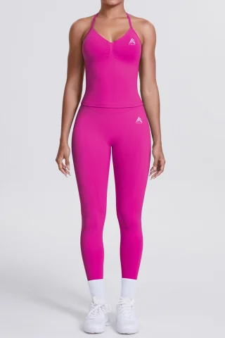 Noutati - Bustiera FITSKIN V-Form Longline Roz