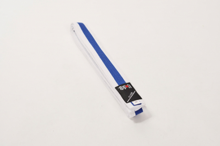 Toate Sporturile - Centura Arte Martiale Ippon Gear Alb/Albastru/Alb