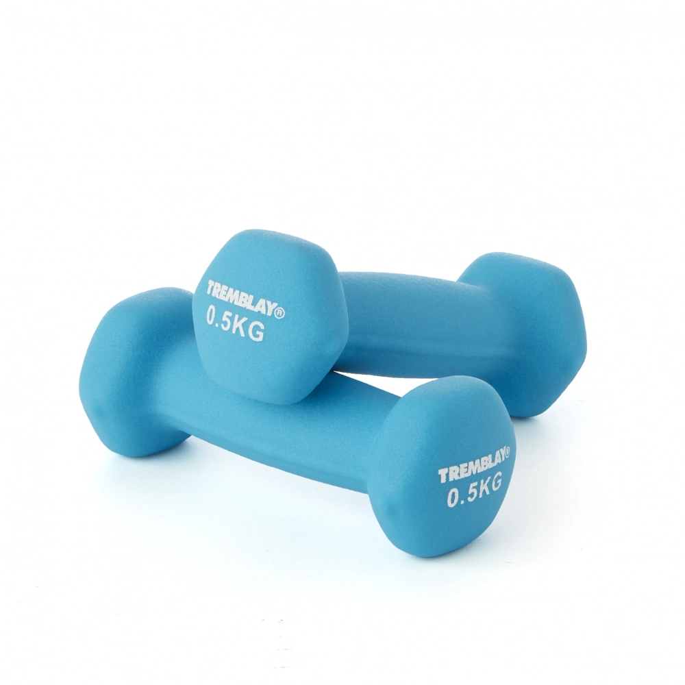 Gantere , Discuri Haltere si Kettlebell - Gantera 0,5 kg Albastra