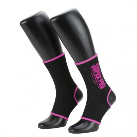 Accesorii - Glezniere Super Pro Combat Gear Negre/Roz