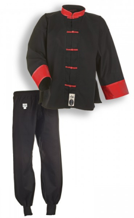 Toate Sporturile - Kimono Kung Fu Negru/Rosu