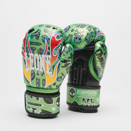 Toate Sporturile - Manusi de Box Leone Flames Verde