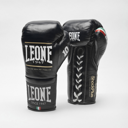 Toate Sporturile - Manusi de Box Leone-Shock Plus Negre