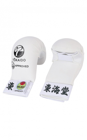 Manusi de Karate si Jiu Jitsu - Manusi de Karate Kanji Tokaido WUKF Albe