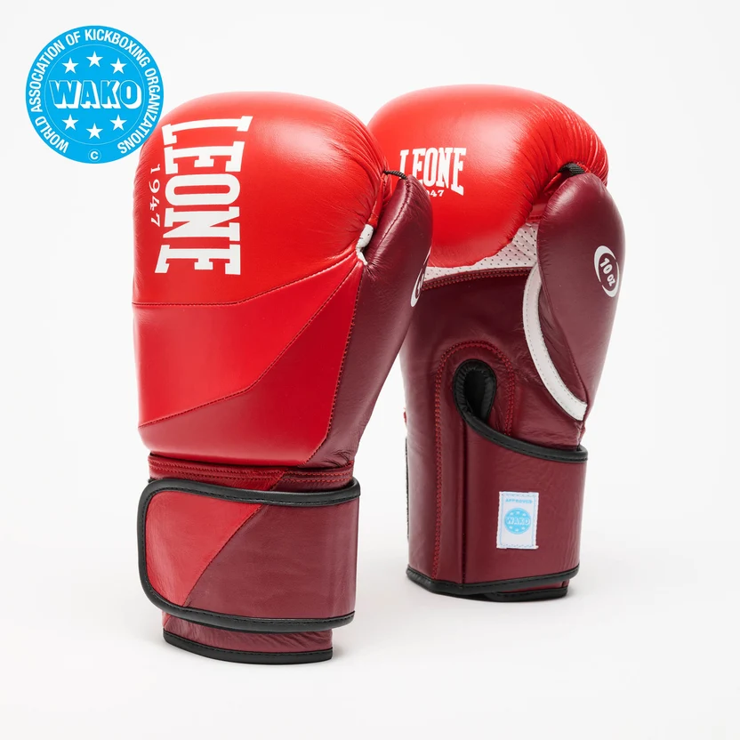 Manusi de MMA - Manusi de Kickboxing Wako LEONE Rosii