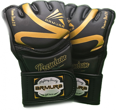 Manusi de MMA - Manusi MMA ARMURA Premium Black 2.0